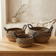 Straw Basket Set 3 Pcs